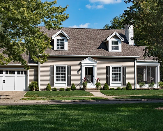 new home with beige siding - Clifton Exteriors, LLC - Clifton Exteriors, LLC new home with beige siding